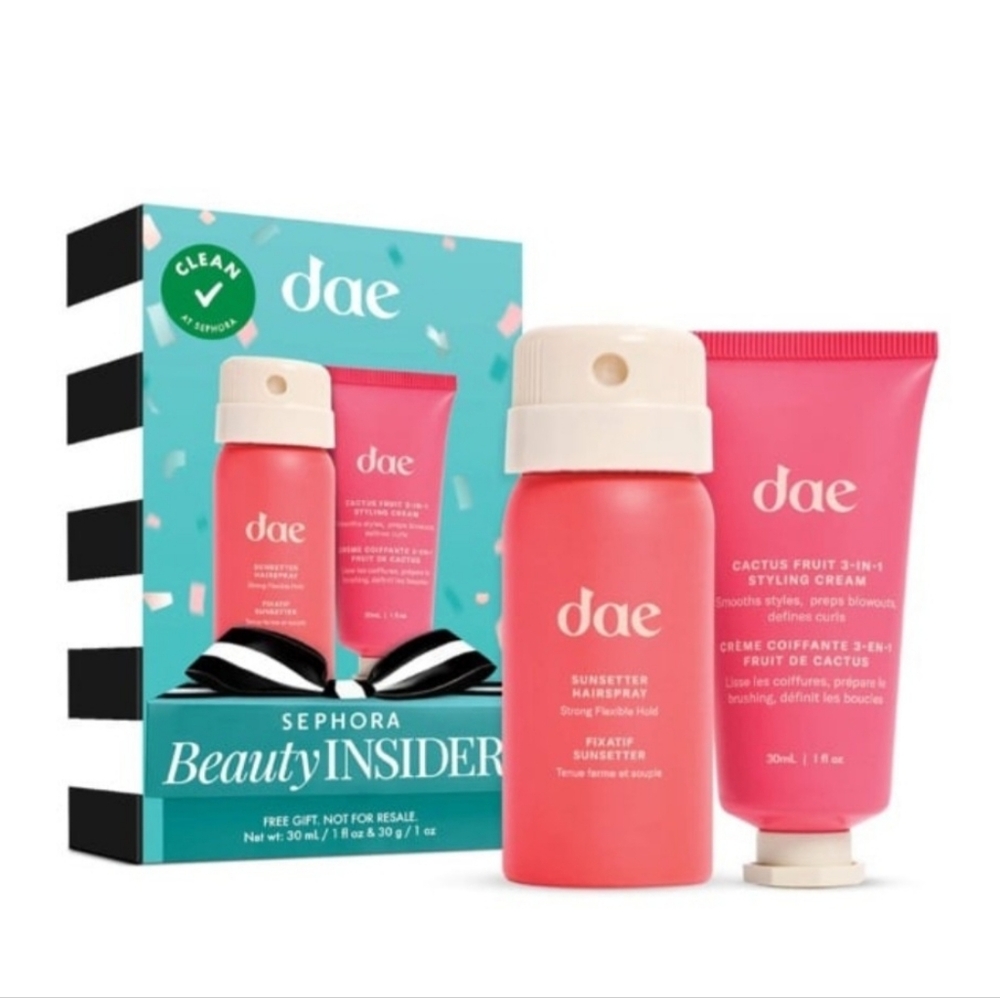 Dae Haircare Set with Styling Cream and Hair Spray Sephora Beauty Insider NIB